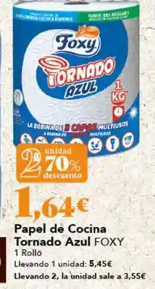Gadis Foxy - papel de cocina tornado azul oferta