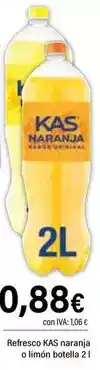 Cash Ifa Kas - refresco naranja o limon botella oferta