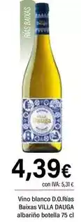 Cash Ifa Villa dauga - vino blanco d.o. riais baixas oferta
