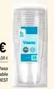 Cash Ifa Bolsa 15 vaso transparente riutilizable oferta