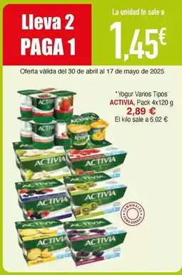 Masymas Activia - yogures oferta