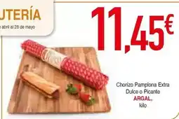 Masymas Argal - chorizo pamplona extra dulce o picante oferta