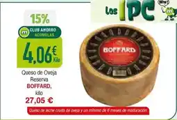 Masymas Boffard - queso de oveja reserva oferta