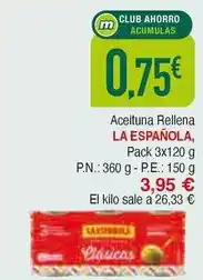 Masymas La española - aceituna rellena oferta