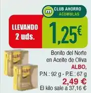Masymas Albo - bonito del norte en aceite de oliva oferta