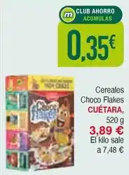 Masymas Cuétara - cereales choco flakes oferta