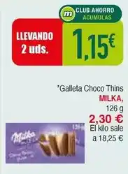 Masymas Milka - galleta choco thins oferta