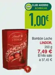 Masymas Lindt - bombon leche lindor oferta
