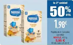 Masymas Nestlé - papilla de 8 cereales con miel oferta