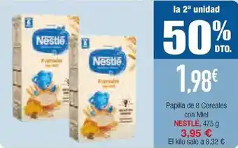 Masymas Nestlé - papilla de 8 cereales con miel oferta