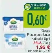 Masymas Arla - queso fresco para untar natural o light oferta