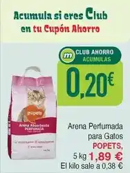 Masymas Arenas perfumada para gatos oferta