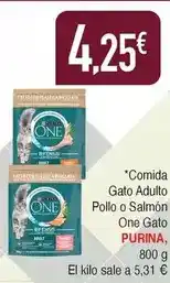 Masymas Purina - comida gato adulto pollo o salmon one gato oferta