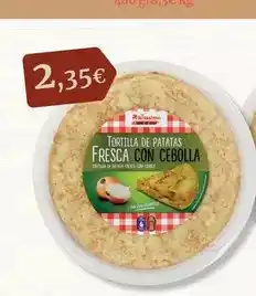 Masymas Dia - tortilla de patatas fresca con cebolla oferta
