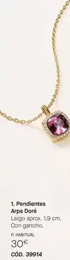 Yanbal Pendientes arpa dore oferta