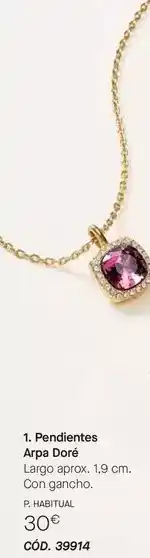Yanbal Pendientes arpa dore oferta
