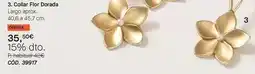 Yanbal Collar flor dorada oferta