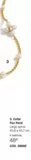Yanbal Collar flor perlé oferta