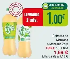 Masymas Trina - refresco de manzana o manzana zero oferta