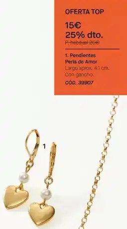 Yanbal Pendientes perla de amor oferta