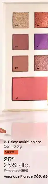 Yanbal Paleta multifuncional oferta