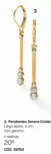 Yanbal Pendientes serena cristal oferta