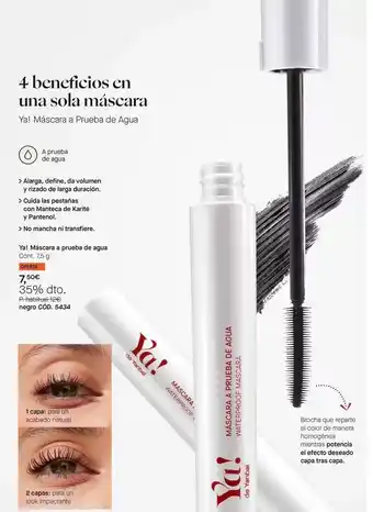 Yanbal Ya! mascara a prueba de agua oferta