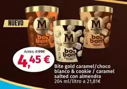 Maskom Supermercados Magnum - bite gold caramel/ choco blanco & cookie/ caramel salted con almendra oferta