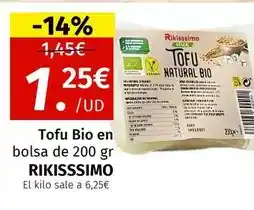 Maskom Supermercados Rikisssimo - tofu bio oferta