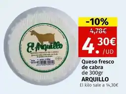 Maskom Supermercados El arquillo - queso fresco de cabra oferta