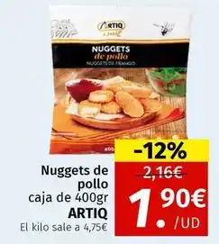 Maskom Supermercados Artiq - nuggets de pollo oferta