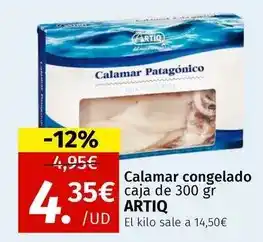 Maskom Supermercados Artiq - calamar congelado oferta