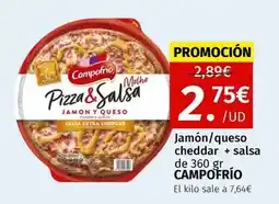 Maskom Supermercados Campofrío - jamon/ queso cheddar + salsa oferta