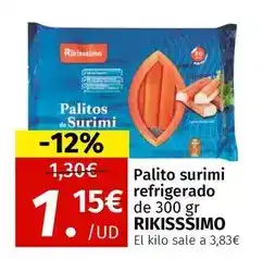 Maskom Supermercados Rikisssimo - palito surimi refrigerado oferta