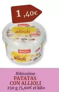 Maskom Supermercados Rikisssimo - patatas con allioli oferta