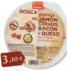 Maskom Supermercados Rikisssimo - rosca jamon bacon y queso oferta