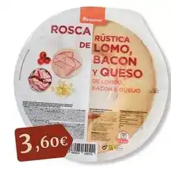 Maskom Supermercados Rikisssimo - rosca de lomo, bacon y queso oferta