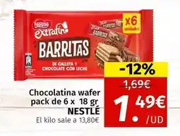 Maskom Supermercados Nestlé - chocolatina wafer oferta