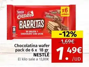 Maskom Supermercados Nestlé - chocolatina wafer oferta