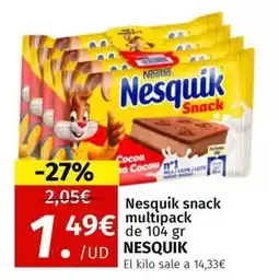 Maskom Supermercados Nesquik - snack multipack oferta