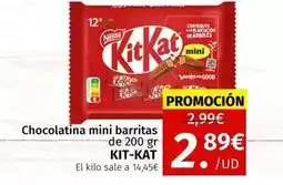 Maskom Supermercados Kit kat - chocolatina mini barritas oferta