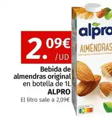 Maskom Supermercados Alpro - bebida de almendras original en botella oferta