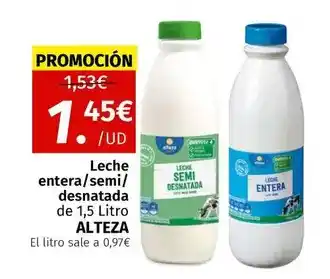 Maskom Supermercados Alteza - leche entera/semi/desnatada oferta