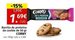 Maskom Supermercados Corny - barrita de proteina de cookie oferta