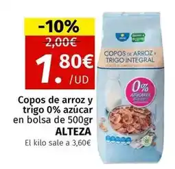 Maskom Supermercados Alteza - copos de arroz y trigo 0% azucar oferta