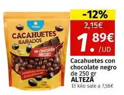 Maskom Supermercados Alteza - cacahuetes con chocolate negro oferta