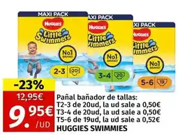 Maskom Supermercados Huggies - panal banador de tallas oferta