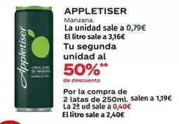 Maskom Supermercados Appletiser - manzana oferta
