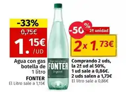 Maskom Supermercados Fonter - agua con gas oferta