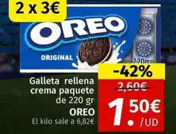 Maskom Supermercados Oreo - galleta rellena crema paquete oferta